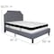 Flash Furniture Full Platform Bed Set, Gray SL-BMF-10-GG - alternate 4